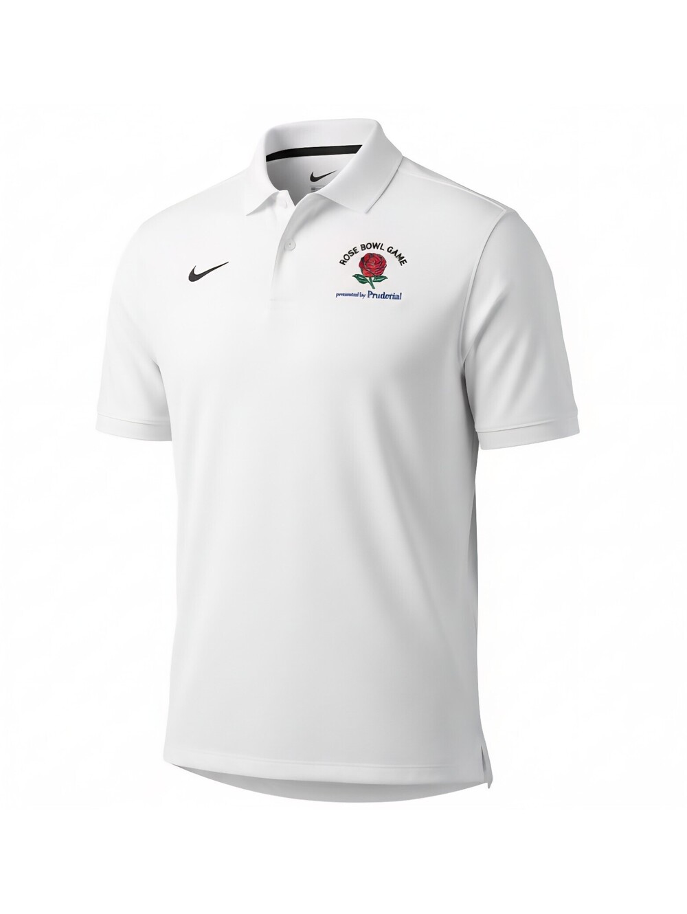 Nike Tiger Woods Dri-Fit Golf Polo Shirt White Rose Bowl Prudential Men's L NWT